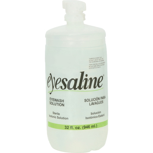 Saline Eyewash Bottles, Full Bottle, 32 oz. EastCoast Offshore Supplies