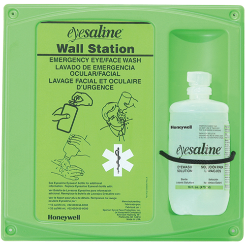 Support mural pour solution saline de douche oculaire, Simple EastCoast Offshore Supplies