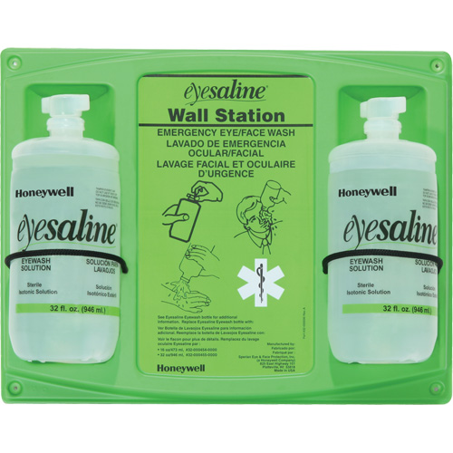 Support mural pour solution saline de douche oculaire, Double EastCoast Offshore Supplies