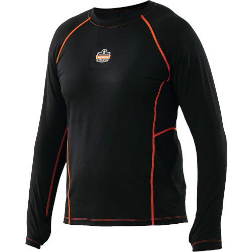 Long Sleeve Thermal Shirts, Men's, Medium, Black EastCoast Offshore Supplies