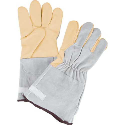 Standard-Duty Snug Wrist Work Gloves, Large, Grain Cowhide Palm EastCoast Offshore Supplies