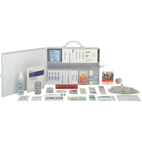 Trousses de premiers soins standards pour le bureau, Dispositif m&eacute;dical Classe 1, Boîte en m&eacute;tal EastCoast Offshore Supplies