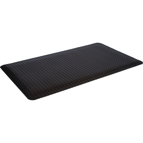 Tapis de style plateforme WD, Losange, 4' x 12' x 5/8", Noir, &eacute;ponge EastCoast Offshore Supplies