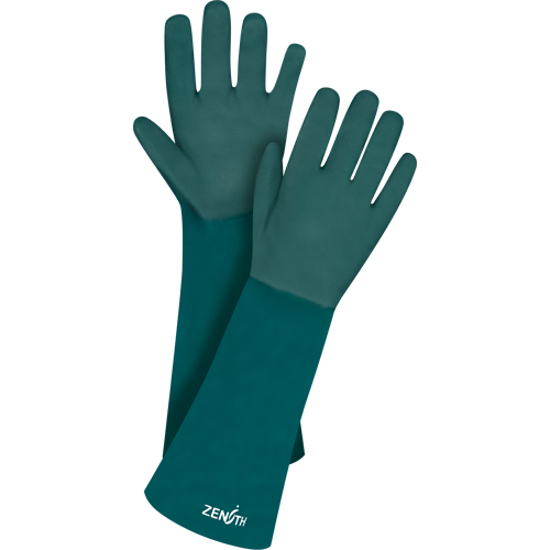 Gants verts &agrave; double enduit, 18" lo, PVC, Doublure en Jersey de coton, 70 mils EastCoast Offshore Supplies