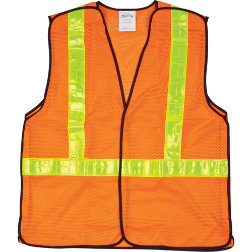 5-Point Tear-Away Traffic Safety Vest, High Visibility Orange, Large, Polyester EastCoast Offshore Supplies