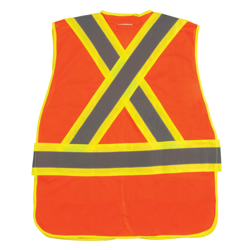 CSA Compliant High Visibility Surveyor Vest, High Visibility Orange, Large, Polyester EastCoast Offshore Supplies