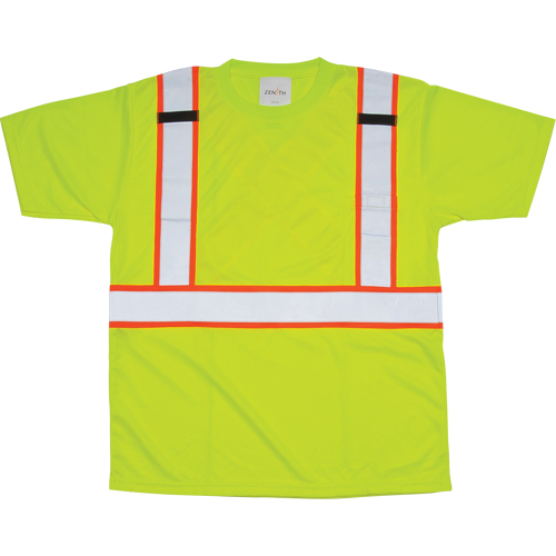 CSA Compliant T-Shirt, Polyester, Medium, High Visibility Lime-Yellow EastCoast Offshore Supplies