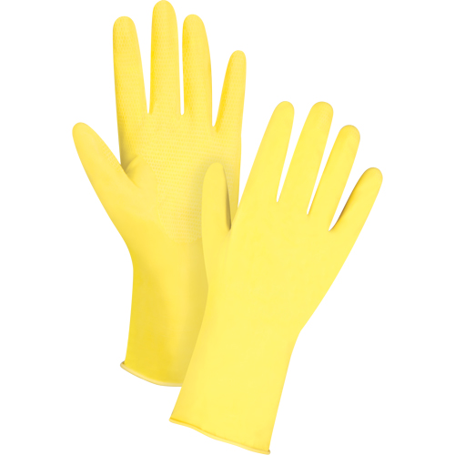 Canary Yellow Chemical-Resistant Gloves, Size 10, 12" L, Latex, Flock-Lined Inner Lining, 15-mil EastCoast Offshore Supplies