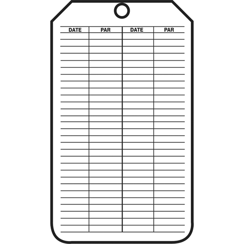 &eacute;tiquettes de s&eacute;curit&eacute; d'inspection et de contr&ocirc;le de l'&eacute;tat de l'&eacute;quipement, Plastique, 3-1/8" la x 5-7/8" h, Français EastCoast Offshore Supplies