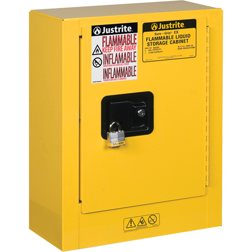 Mini-armoires de s&eacute;curit&eacute; Sure-Grip EX pour produits inflammables, 2 gal., 1 Porte(s), 17" La x 22" h x 8" p EastCoast Offshore Supplies