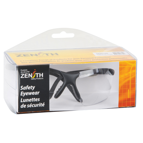 Lunettes de s&eacute;curit&eacute; s&eacute;rie Z1800 avec verres de lecture, Anti-&eacute;gratignures, Transparent, Dioptrie 2,5 EastCoast Offshore Supplies