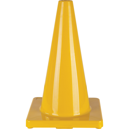 C&ocirc;ne de couleur pour la signalisation, 18", Jaune EastCoast Offshore Supplies