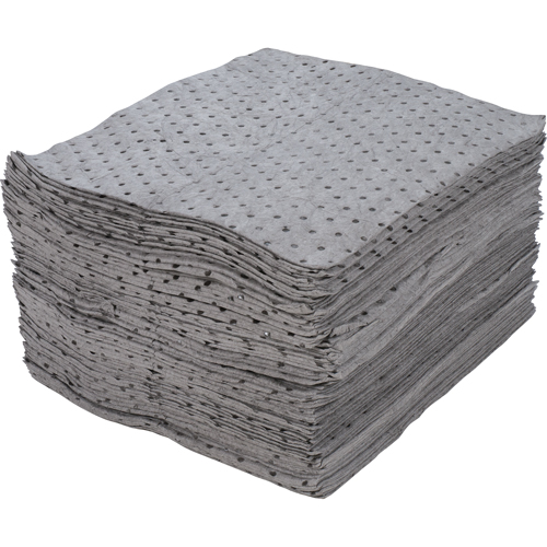 Feuilles absorbantes en fibres fines de premi&egrave;re qualit&eacute;, Universel, 15" x 17", 30 gal. d'absorption EastCoast Offshore Supplies