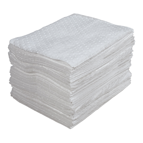 Premium Laminated (SMS) Sorbent Pads, Oil Only, 15" x 17", 25 gal. Absorbancy EastCoast Offshore Supplies