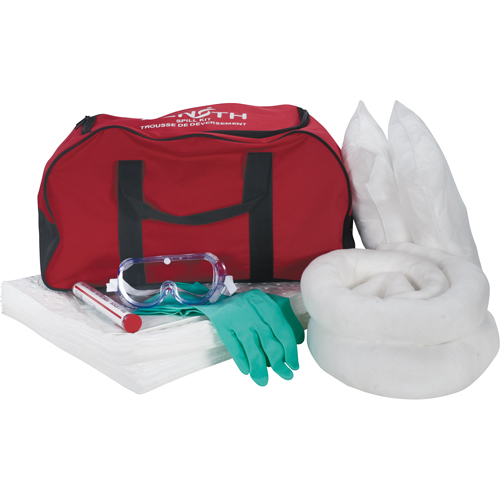 Trousse de lutte contre les d&eacute;versements pour v&eacute;hicules, Huile seulement, Sac, Absorbance de 10 gal. US EastCoast Offshore Supplies