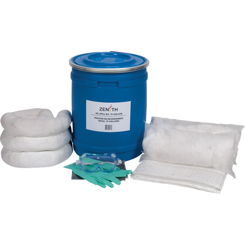 Trousse de lutte contre les d&eacute;versements de premi&egrave;re qualit&eacute; pour camion, Huile seulement, Baril, Absorbance de 10 gal. US EastCoast Offshore Supplies