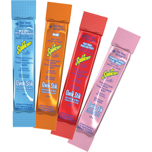 Sqwincher&reg; Boisson de r&eacute;hydratation ZERO Qwik Stik, Poudre, M&eacute;lange de baies EastCoast Offshore Supplies