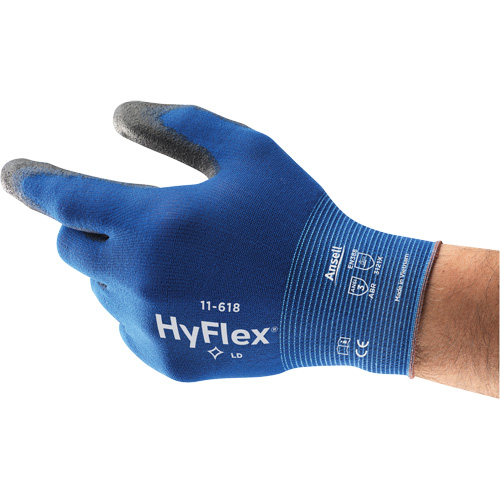 Hyflex &reg; 11-618 Gloves, 6, Polyurethane Coating, 18 Gauge, Nylon Shell EastCoast Offshore Supplies