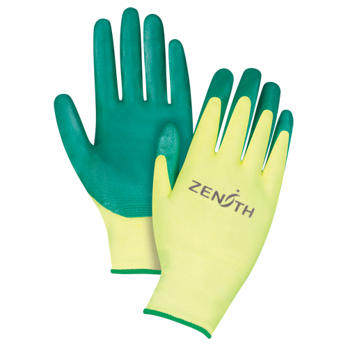 Gants de premi&egrave;re qualit&eacute; ZX-3, 8/Moyen, R&ecirc;vetement Nitrile, Calibre 15, Enveloppe en Nylon EastCoast Offshore Supplies