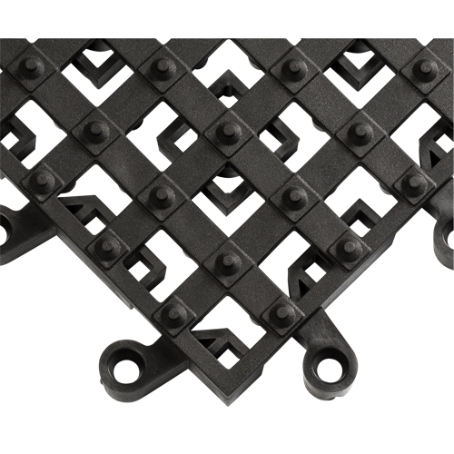 Tapis ErgoDeck avec crampons antid&eacute;rapants int&eacute;gr&eacute;s No 553, PVC, 1-1/2' la c, 1-1/2' lo, 7/8" &eacute;paisseur, Noir EastCoast Offshore Supplies