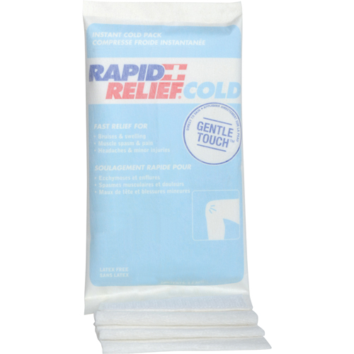 Compresses instantan&eacute;es avec envelope auto-adh&eacute;sive, Froid, Utilisation unique, 6" x 9" EastCoast Offshore Supplies