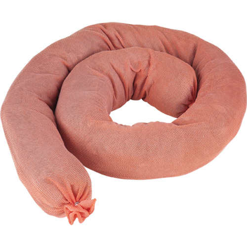 Remblais tubulaires absorbants, Mati&egrave;res dangereuses, Absorption 40 gal., 3" la x 4' lo, Pqt de 25 EastCoast Offshore Supplies