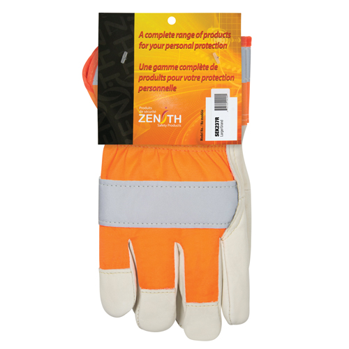 Orange High-Visibility Superior Warmth Fitters Gloves, Large, Grain Cowhide Palm, Thinsulate Inner Lining EastCoast Offshore Supplies
