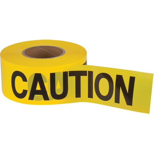 "Caution" Barricade Tape, English, 3" W x 1000' L, 1.5 mils, Black on Yellow EastCoast Offshore Supplies