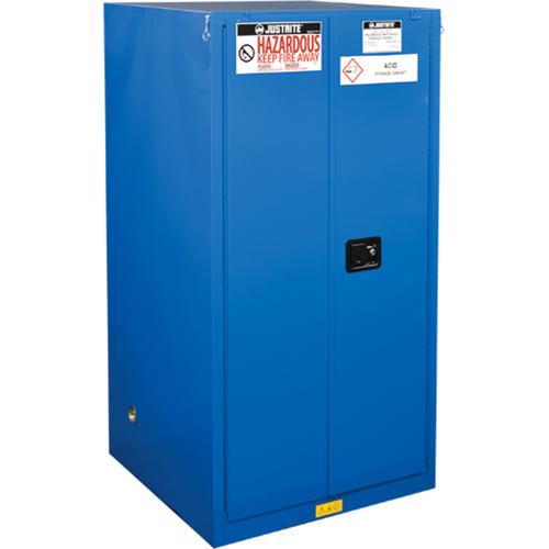 Armoires doubl&eacute;es pour rangement de mati&egrave;res dangereuses Chem-Cor, 60 gal., 34" x 65" x 34" EastCoast Offshore Supplies