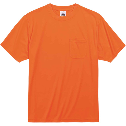 GloWear 8089 Non-Certified T-Shirt, Polyester, Small, High Visibility Orange EastCoast Offshore Supplies