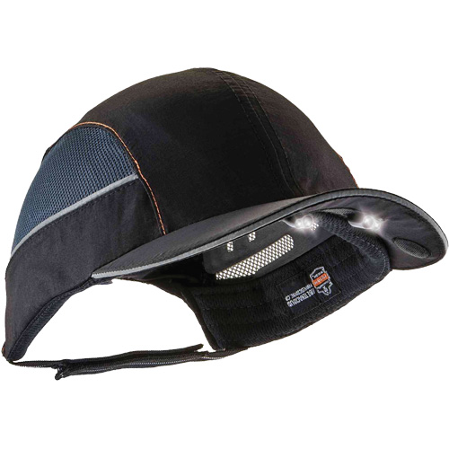Casquette &agrave; bord court avec &eacute;clairage DEL Skullerz 8960, Noir EastCoast Offshore Supplies