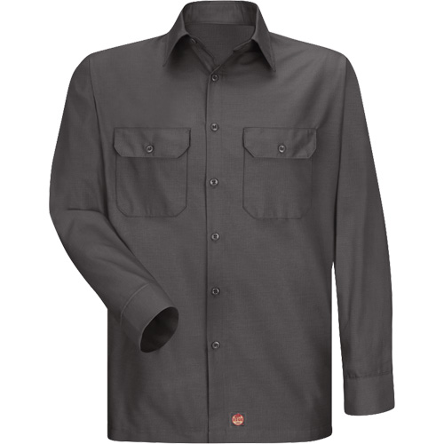 Chemise &agrave; manches longues en tissu ind&eacute;chirable, Hommes, 3T-Grand, Charbon EastCoast Offshore Supplies