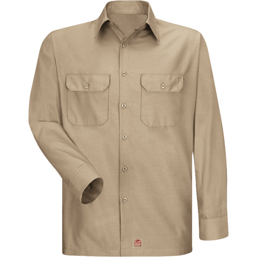 Chemise &agrave; manches longues en tissu ind&eacute;chirable, Hommes, 3T-Grand, Khaki EastCoast Offshore Supplies