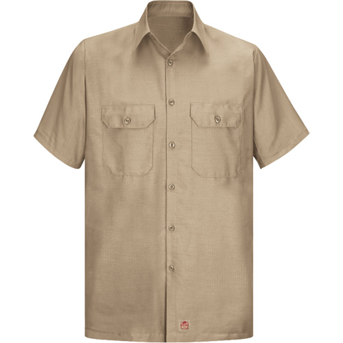 Chemise &agrave; manches courtes en tissu ind&eacute;chirable, Hommes, Grand (grande taille), Khaki EastCoast Offshore Supplies