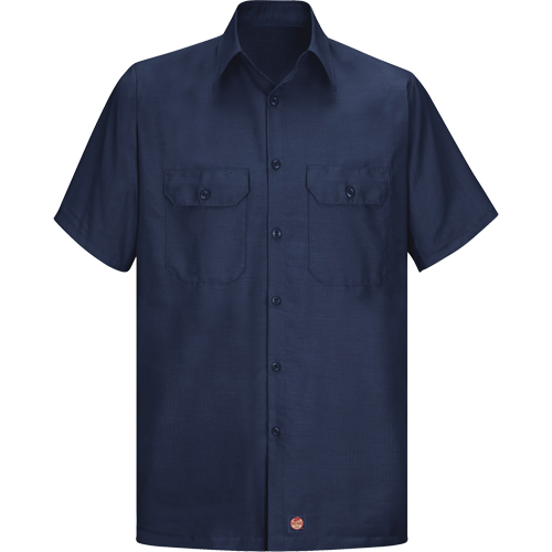 Short Sleeve Ripstop Shirt, Men's, Large (Tall), Navy Blue EastCoast Offshore Supplies