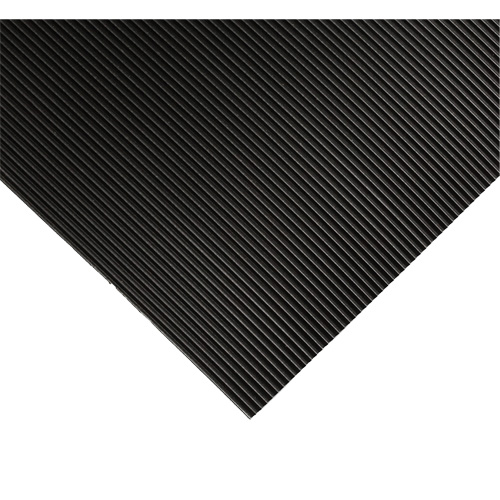 Tapis ondul&eacute; pour tableau de contr&ocirc;le no 702, 2' la x 10' lo, 1/4" &eacute;paisseur, Noir, PVC EastCoast Offshore Supplies
