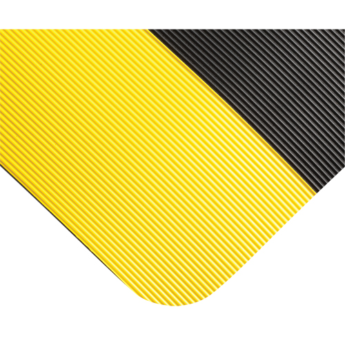 Double Duty Switchboard Mats No.720, Corrugated, 3' x 10' x 5/8", Black/Yellow, PVC EastCoast Offshore Supplies
