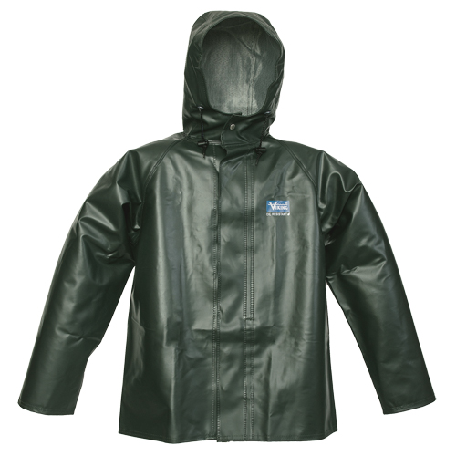 Journeyman Chemical Resistant Rain Jacket, 3X-Large, Green, Polyester/PVC EastCoast Offshore Supplies