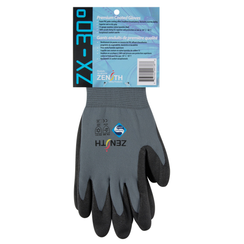 Gants enduits de premi&egrave;re qualit&eacute; ZX-30°, 10/T-Grand, R&ecirc;vetement PVC, Calibre 15, Enveloppe en Nylon EastCoast Offshore Supplies
