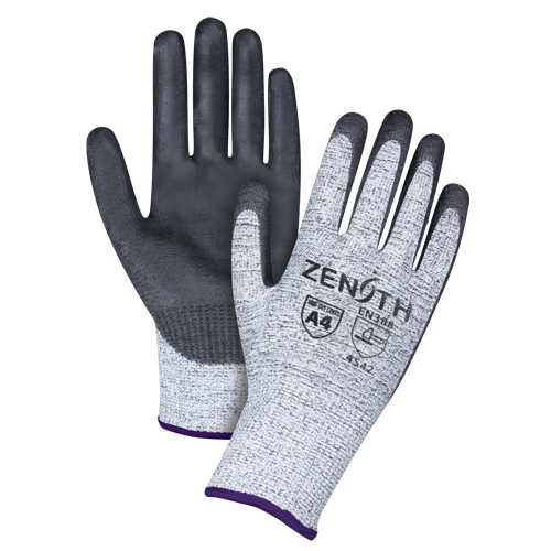 Gants &eacute;lastiques sans coutures r&eacute;sistants &agrave; la coupe, Taille 6/T-petit, Calibre 13, Rev&ecirc;tement Polyur&eacute;thane, Enveloppe en PEHP, ANSI/ISEA 105 niveau 4/EN 388 niveau 5 EastCoast Offshore Supplies
