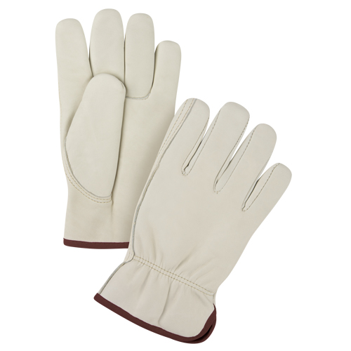 Premium Winter-Lined Driver's Gloves, Large, Grain Cowhide Palm, Fleece Inner Lining EastCoast Offshore Supplies