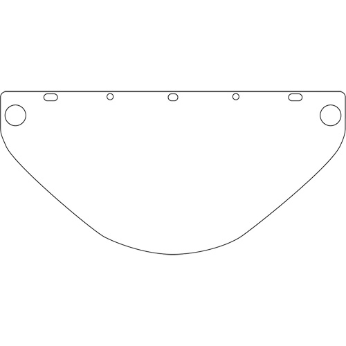 Visi&egrave;re d&eacute;coup&eacute;e &agrave; l'emporte-pi&egrave;ce Dynamic, PETG, Teinte Transparent EastCoast Offshore Supplies
