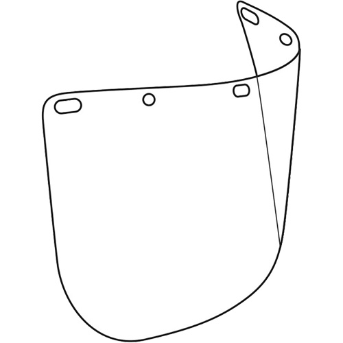 Dynamic Die Cut Faceshield Visor, Polycarbonate, Clear Tint EastCoast Offshore Supplies