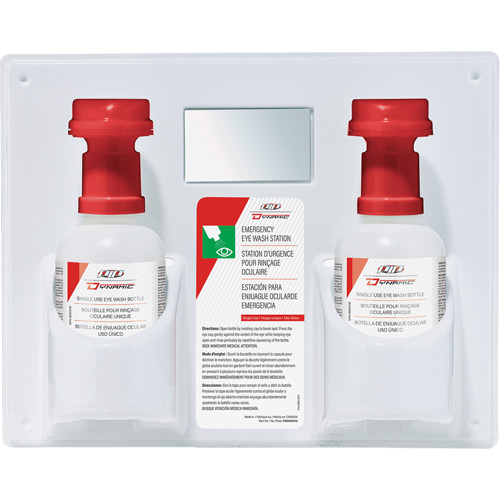 Dynamic Single-Use Eyewash Station with Isotonic Solution, Double EastCoast Offshore Supplies