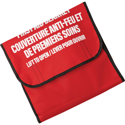 Dynamic Fire Blanket with Nylon Pouch Holder, Wool, 60"L x 71"W EastCoast Offshore Supplies