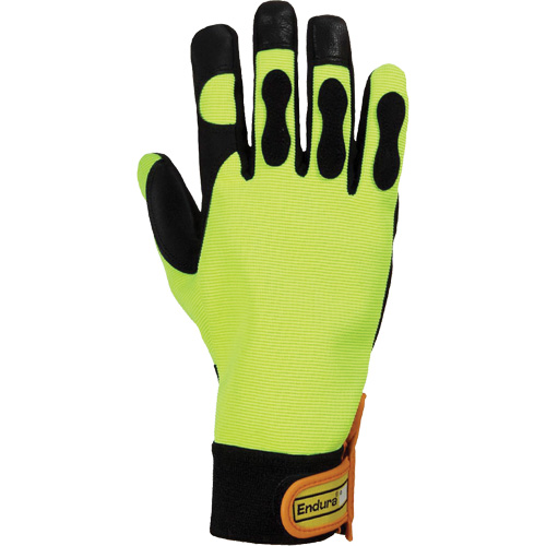 Gants pour scie &agrave; chaîne haute visibilit&eacute; Endura, Taille Grand/9, Paume Ch&egrave;vre EastCoast Offshore Supplies