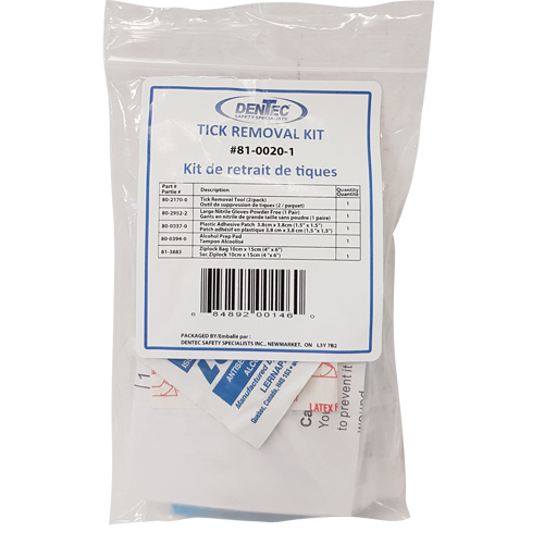 Ensemble de s&eacute;curit&eacute; contre les tiques, Dispositif m&eacute;dical Classe 1, Portefeuille EastCoast Offshore Supplies