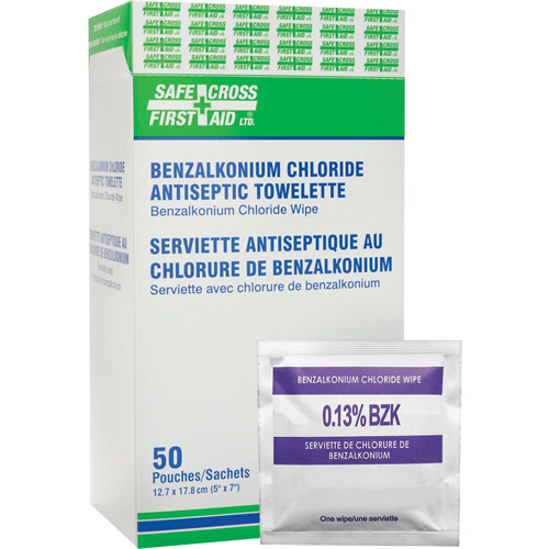 Benzalkonium Chloride Wipes, Towelette, Antiseptic EastCoast Offshore Supplies