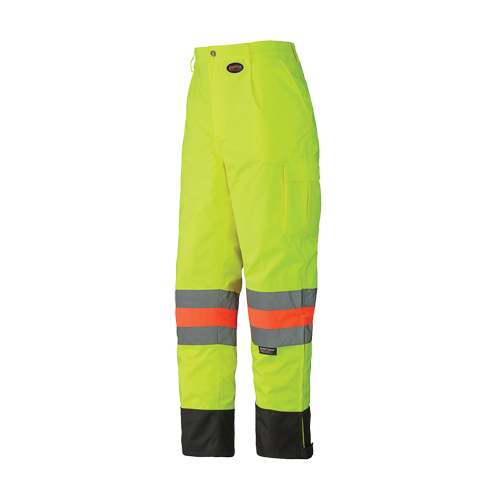 6039 Pantalon de s&eacute;curit&eacute; imperm&eacute;able pour le contr&ocirc;le de la circulation, Polyester, T-petit, Jaune lime haute visibilit&eacute; EastCoast Offshore Supplies