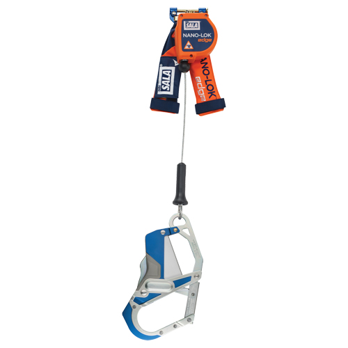 C&acirc;ble de s&eacute;curit&eacute; autor&eacute;tractable pour rebord Nano-Lok, 7,3', Acier inoxydable, Pivotant EastCoast Offshore Supplies